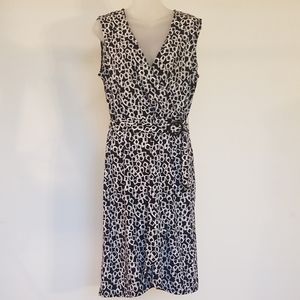 Wrap style sleeveless dress